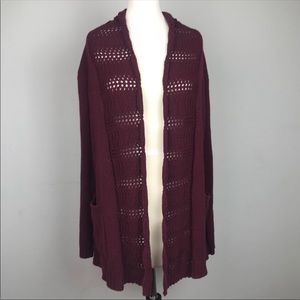 Skies Are Blue Long Open Cardigan